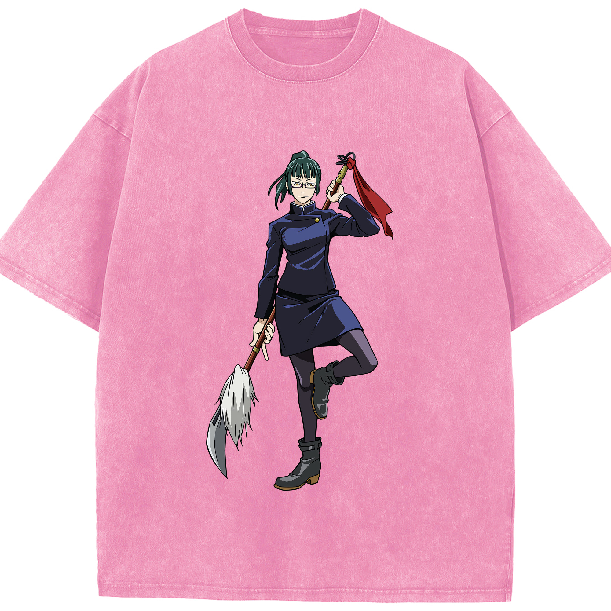 （画像用） 呪術廻戦 Jujutsu Kaisen 綿100% ヴィンテージ風 半袖Tシャツ（フロントプリント）